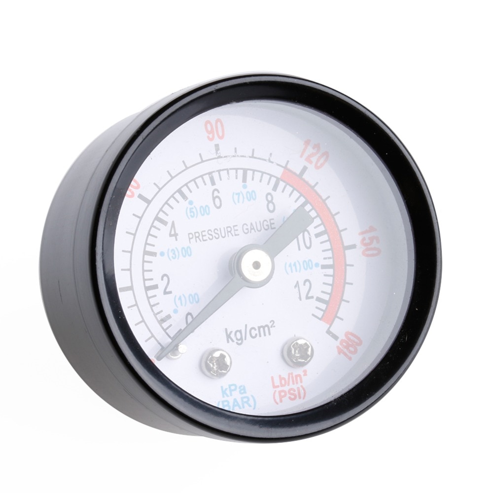 Luft Kompressor Pneumatische Hydraulische Flüssigkeit Manometer 0-12Bar 0-180PSI Neue