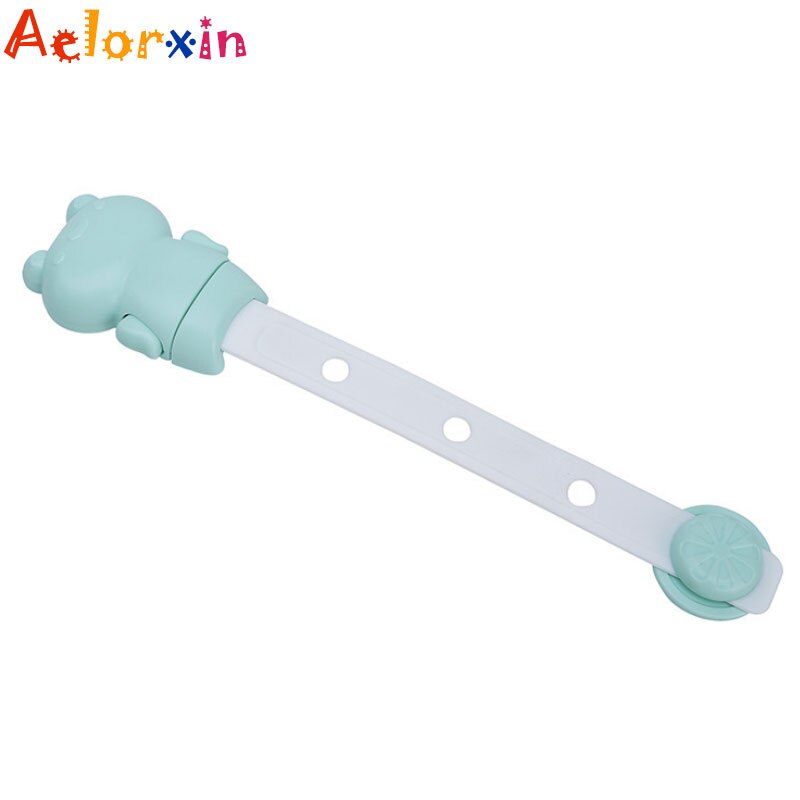 1 pièces Animal frogarmoire serrure sécurité enfant bébé Protection des enfants coffre-fort serrures pour réfrigérateurs bébé sécurité tiroir loquet: green