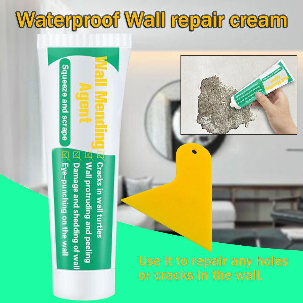 Wall Mending Agent Wall Repair Cream Wall Crack Nail Repair Agent With scraper Repair Quick-drying Patch Restore Original#T2