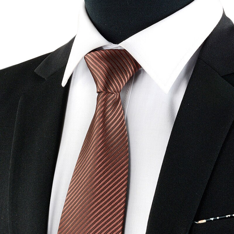 Curated visual reference: Business Formal Tie Selection Reference: Unisex Working Marry Dark Striped Tie Male Formal