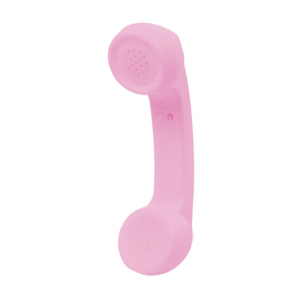 Drahtlose Telefon Empfänger Retro Schnurlose Telefon Retro Hörer Bluetooth-kompatibel Handy Handheld Empfänger Kopfhörer: Rosa
