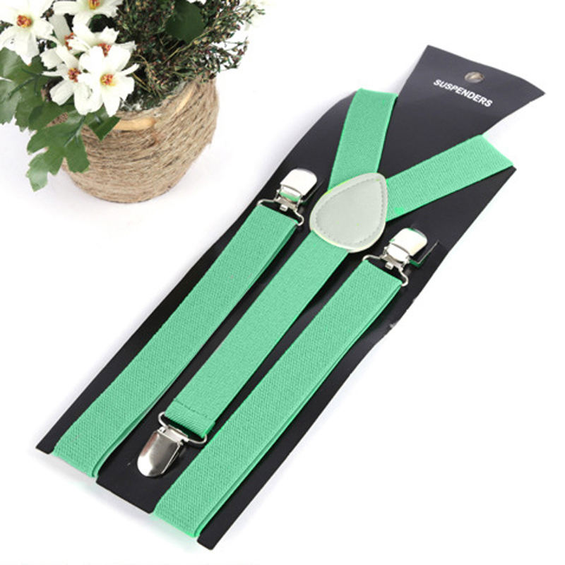 17 Kleuren Mode Vrouwen Mooie Elastische Verstelbare Band Clip Bretels Kleding Accessoires: Green