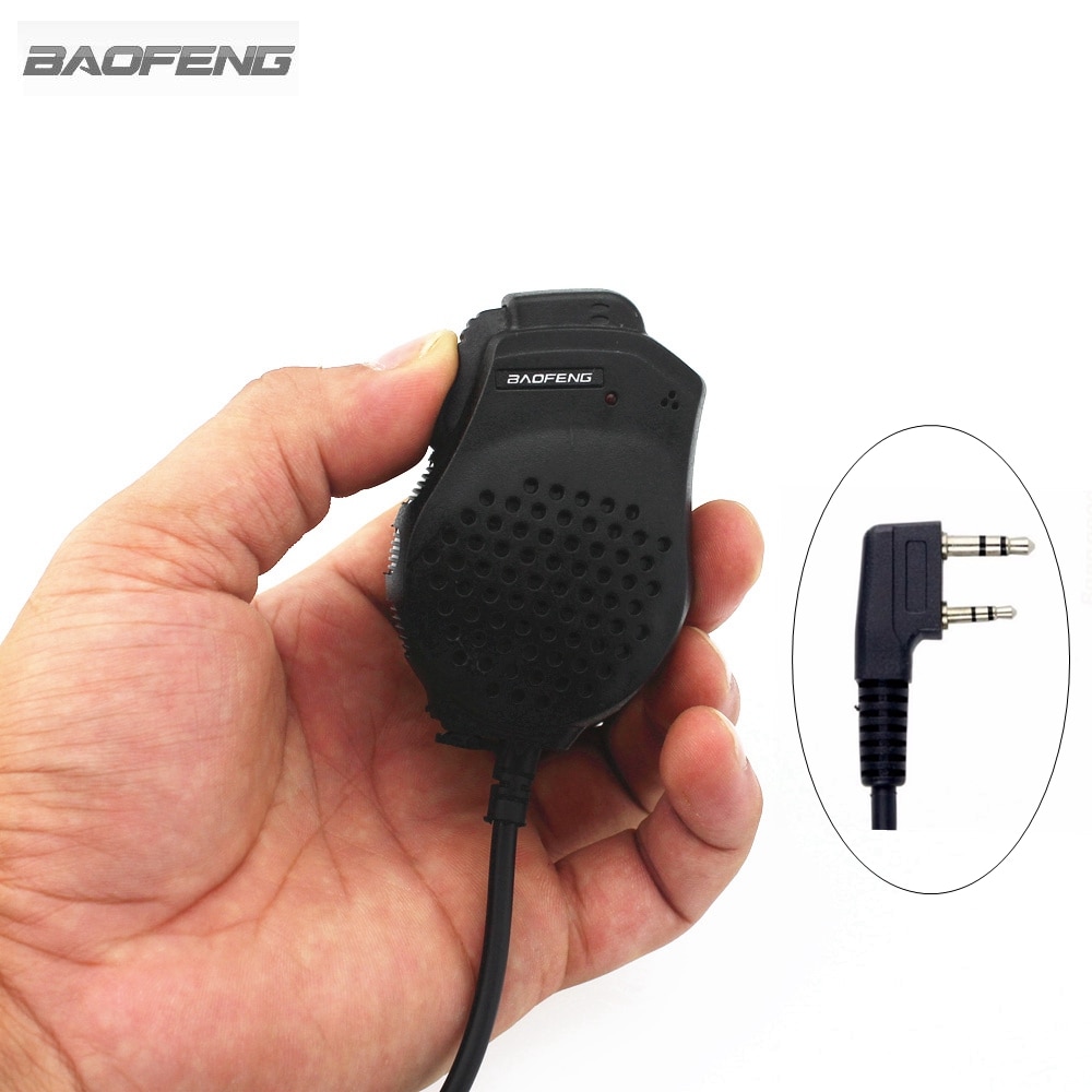 Baofeng Dual PTT Speaker Mic Microphone For Baofeng UV-82 Two Way Radio UV-82L UV-8D UV-89 UV-82HP Walkie Talkie Accessories