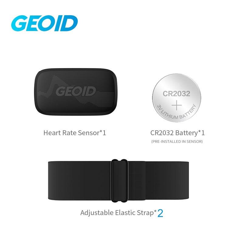 Geoid Chest Strap Heart Rate Sensor Mover Bluetooth Monitor ANT Smart Bicycle Sensor Bike Computer Waterproof For Wahoo Garmin: Combo 1