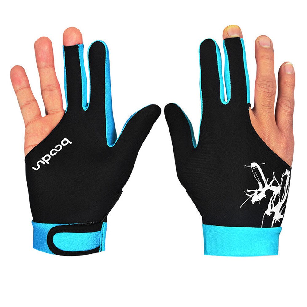 Gants de billard à trois doigts pour hommes et femmes, 1 pièce, convient à la main gauche et droite, accessoires de billard # W5