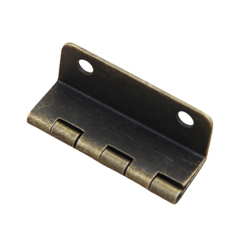Bisagra de puerta de armario para equipaje, cajas de madera para joyería, bisagras Vintage, decoración para muebles para hogar con 4 agujeros, Uds.
