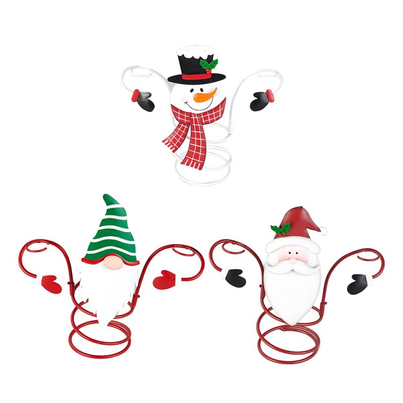 Portabottiglie di vino di natale portabicchieri di babbo natale casa desktop calice espositore ornamenti per decorazioni natalizie