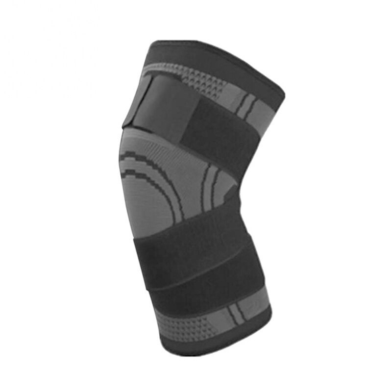 Knæstøtte sportsbeskyttende knæpude åndbar bandage knæbøjle til basketball tennis cykling kompression pad: Sort / Xl
