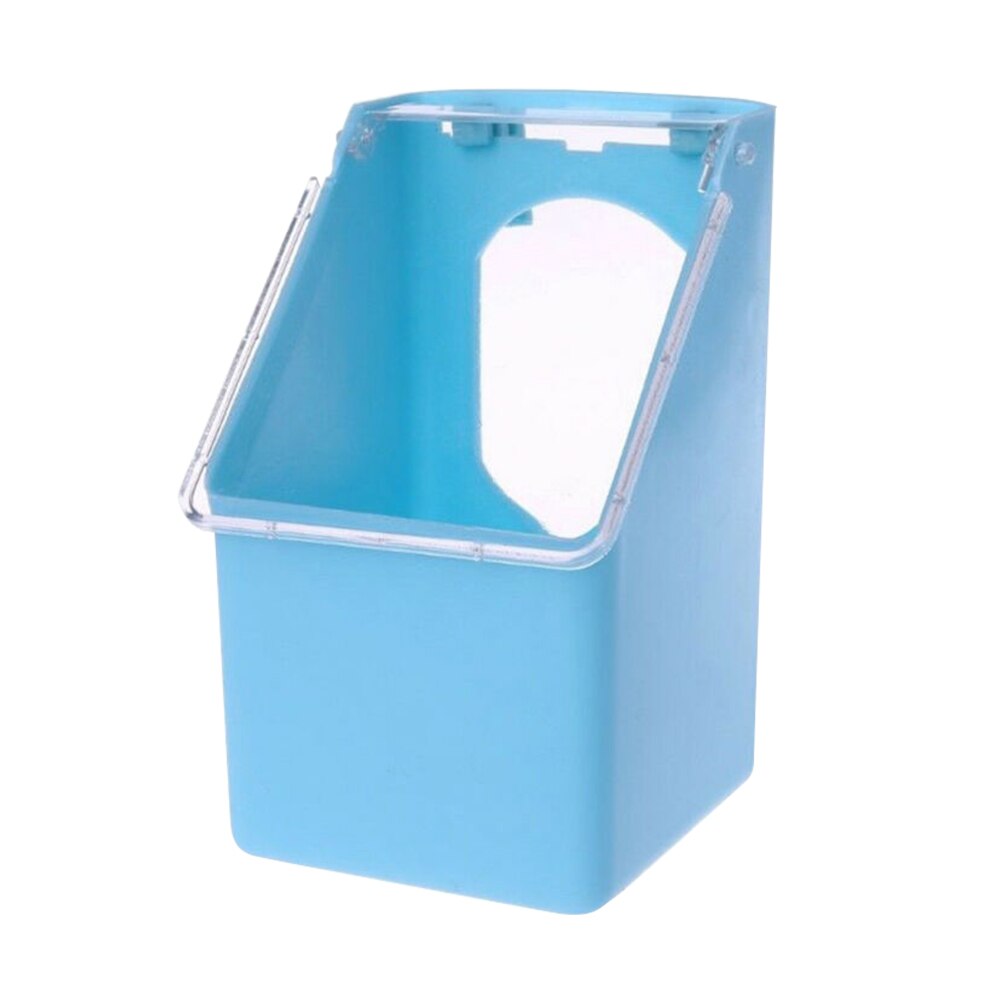 Pigeons Water Feeder Parrot Hanging Drinker Pot Bird Cage Water Dispenser Food Container Budgie Cockatiel Pet Supplies#15: Blue