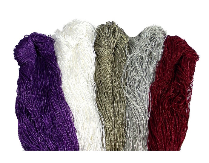 5pcs/lot Ice silk thread 200g Summer knit yarn for crochet Thin tippet line Smooth soft curtaining knitting thread ZL4