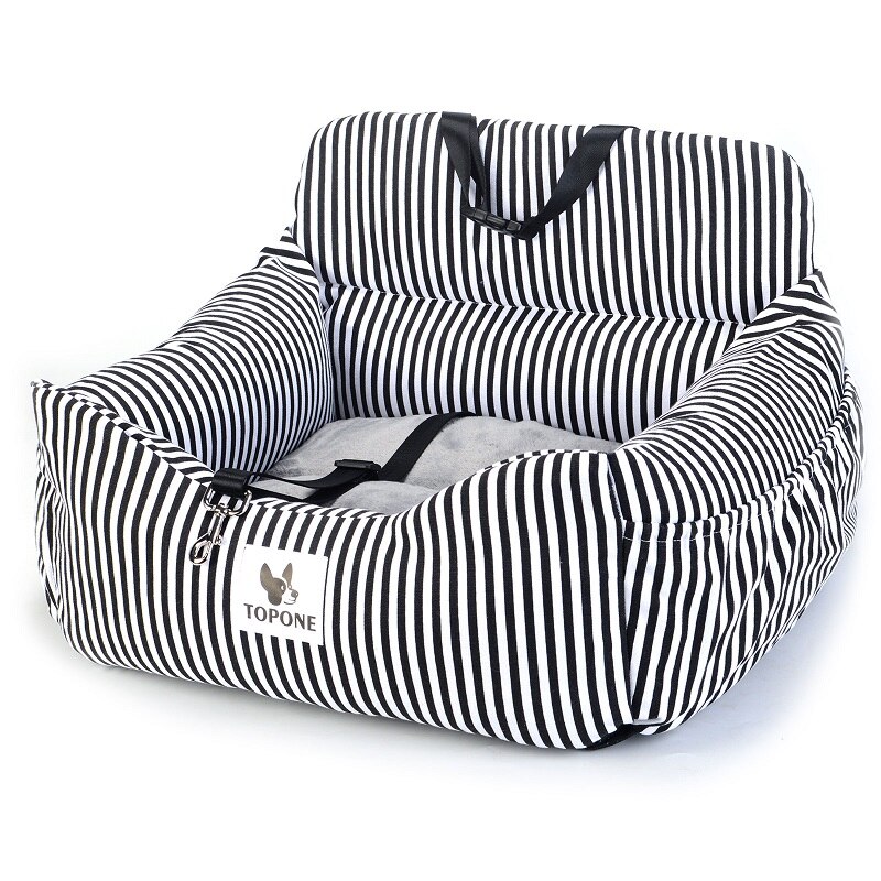 Coche perrera coche interior doble uso perrera perro perrera con lecho de perro puede ser desmontado para coche co conductor de viaje: 4