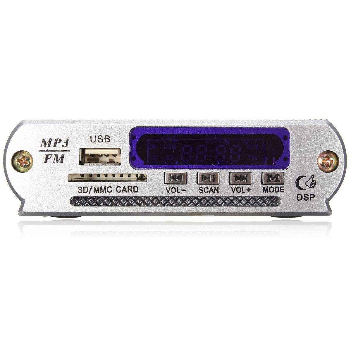 Top Angebote Mini Auto Auto USB Digital LED SD Audio Verstärker Verstärker MP3 Decoder SD/MMC Karte U Stick FM Radio Player Fernbedienung w