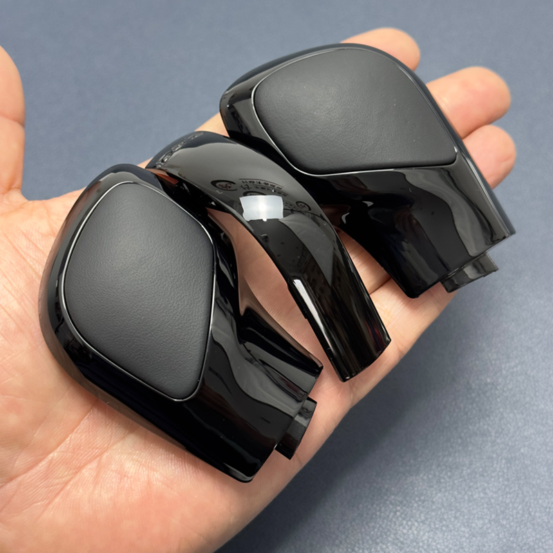 DSG Schaltknauf Seitenabdeckung Schwarz Chrom Leder Carbon DSG Schaltknauf für VW Golf 6 7R GTI Passat B8 CC R20 Jetta Mk6 GLI: Rosa