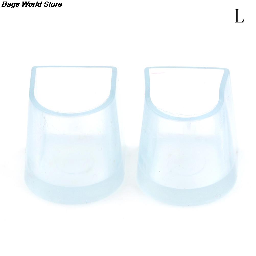 1 Pair Latin Dance Shoes Transparent Shoe Covers Cap Shoe Care Hard Wearing High Heeler Wedding Heel Protectors Stoppers 3 Sizes: Transparent L