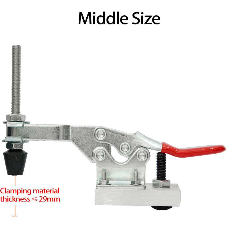 Máquina de grabado CNC, accesorio de abrazadera de placa de prensa rápida Manual de escritorio de madera, abrazadera de bloqueo fijo, alicates, accesorios para herramientas de carpintería: Middle Size