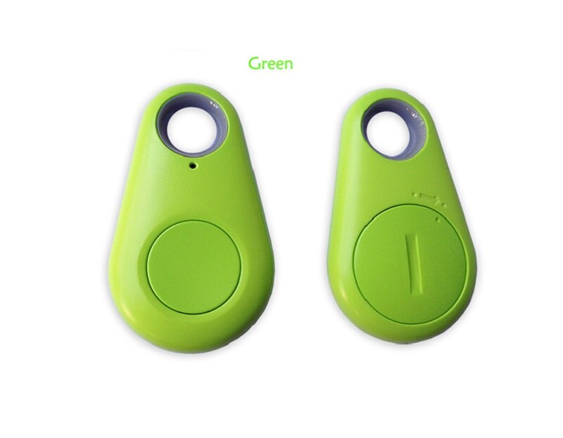 Inalámbrico Bluetooth 4,0 Anti-lost antirrobo dispositivo de alarma Tracker GPS localizador clave perro gato billeteras para niños localizador rastreador: green