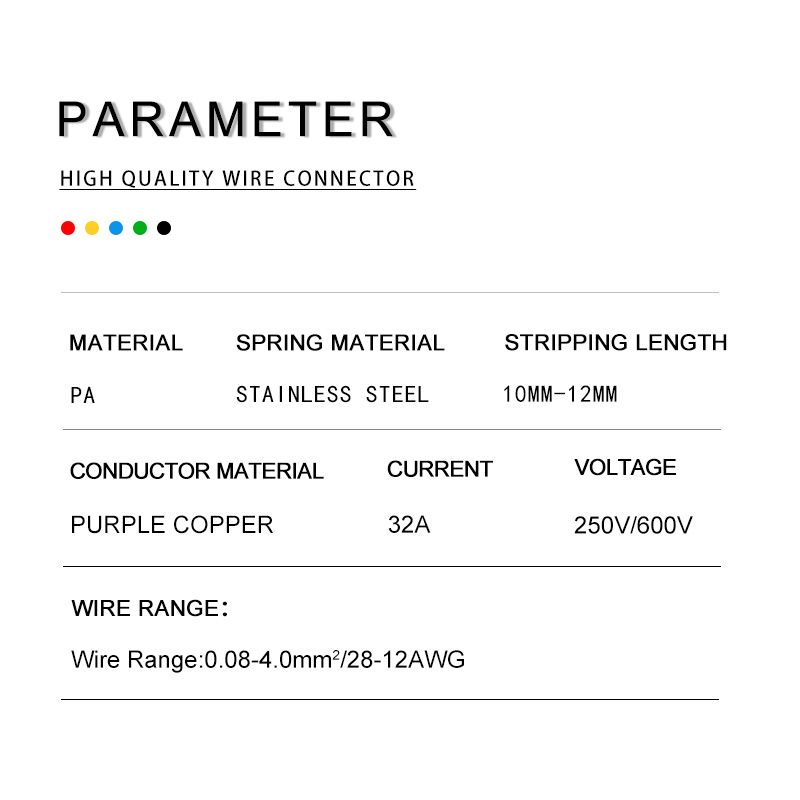 5Pcs Universal Compact Wire Connector SPL 222 2/3/4/5Pin Conductor Wiring Terminal Block Plug-in Quick Connectors with Lever