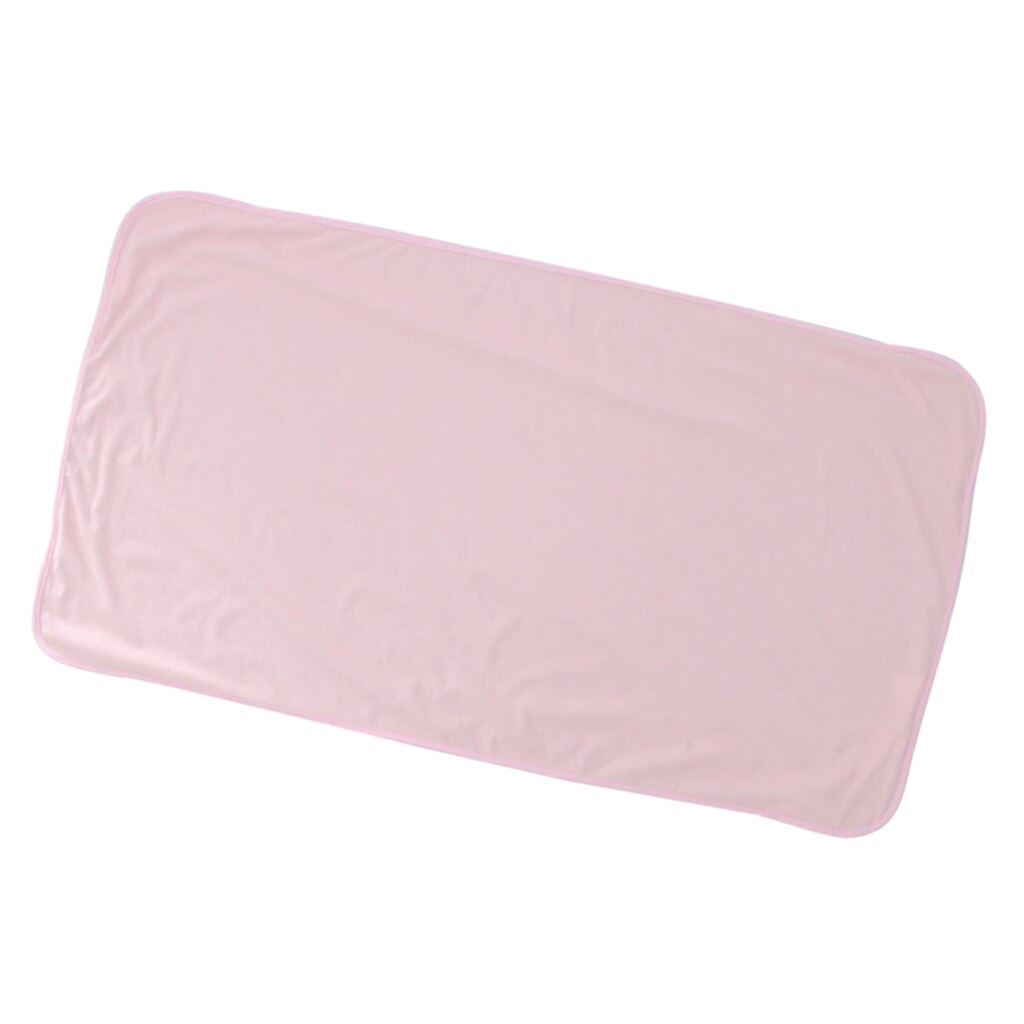 Vaskbart lagen til ældre inkontinenspude underpudebeskytter 70 x 120cm pink