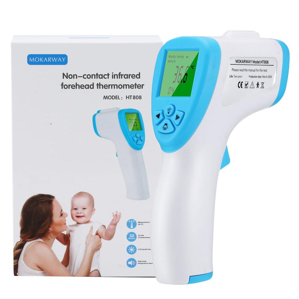 HT808 Infrared Human Body Thermometer Home Human Body Thermometer Portable Temperature Measurement Instrument Lcd Display