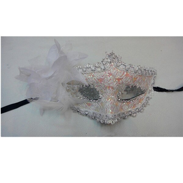 Lace Venetian Mask Masquerade Carnival Masked Sexy Upper Half Face Mask Ball Fancy Dress Costume Black/White/Silver/Red: Black