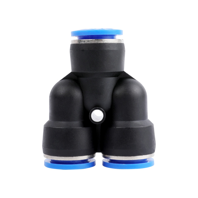 Pipe Fittings Plastic Pneumatic Connector Fitting Quick Push For Air Water Connecting PY PW Connect 4 6mm 8mm 10mm 12mm Y Shape