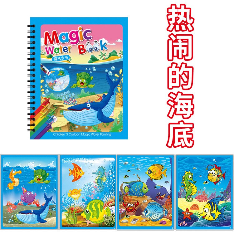 Wczesna edukacja Montessori malowanie tablica do pisania dla dzieci zabawki kolorowanka Doodle i magiczny długopis magiczne szkicownik wody