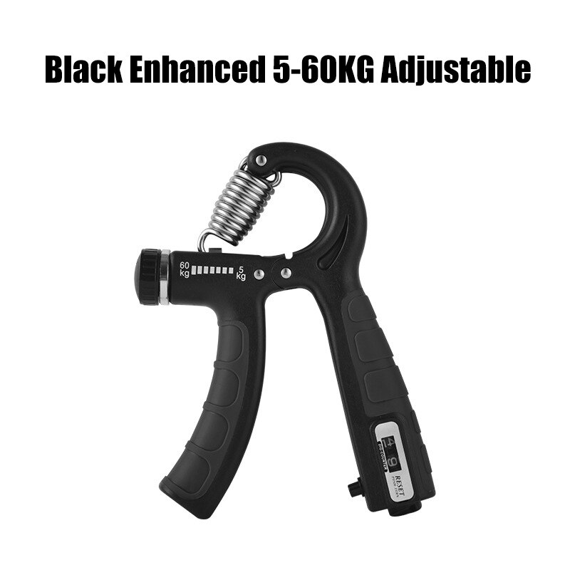 R-Shape Adjustable 10-130 lbs Hand Grip with Counter Sports Strength Exercise Strengthener Gripper Spring Finger Carpal Expander: Zilver
