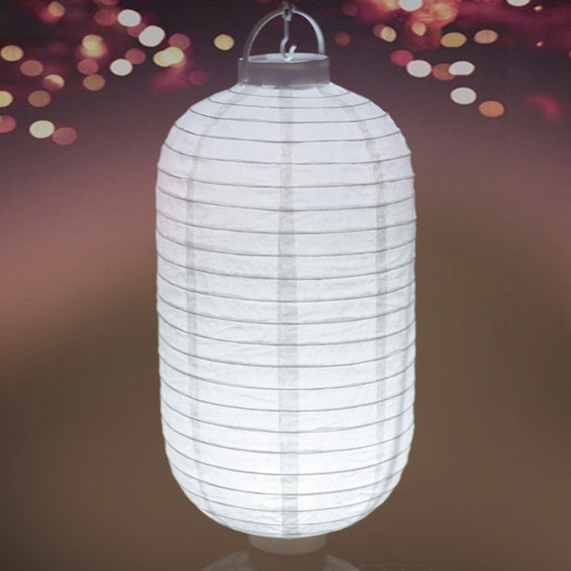 Ellipse Japanese Style Battery Red Lantern Hanging with Lamp Supplies Year's Spring and Lantern Festival Supplies