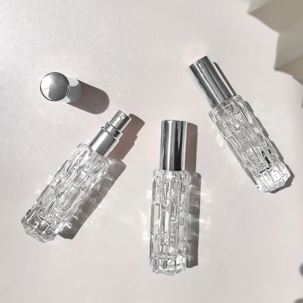 1pc- parfumflesjes 10ml glazen sprayflesjes spraymondstuk parfumdispenser fles druk lege fles reis