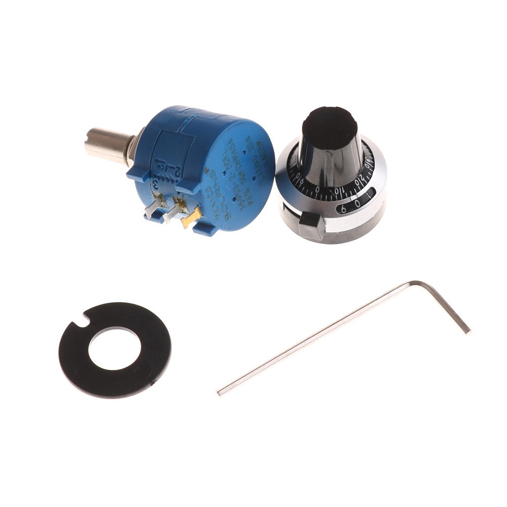 1 Uds 3590S-2-503L 50K resistencia ohmio potenciómetro de precisión enrollado de alambre giratorio