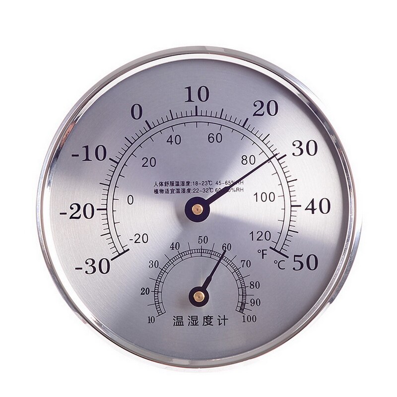 Thermometer hygrometer analoge temperatuur- en vochtigheidsmonitor voor slaapkamer woonkamer kantoor school: G305634
