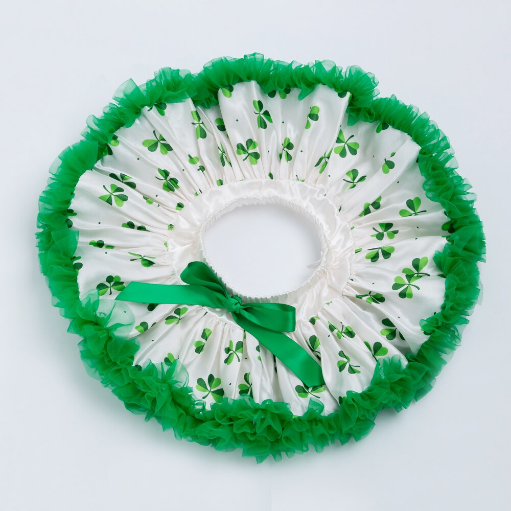 St. Patrick Dag Meisje Rok Groene Klaver Peuter Rokken Tutu Pettiskirts Voor St. Patrick Baby Meisjes Dragen Kleding 0-2Y