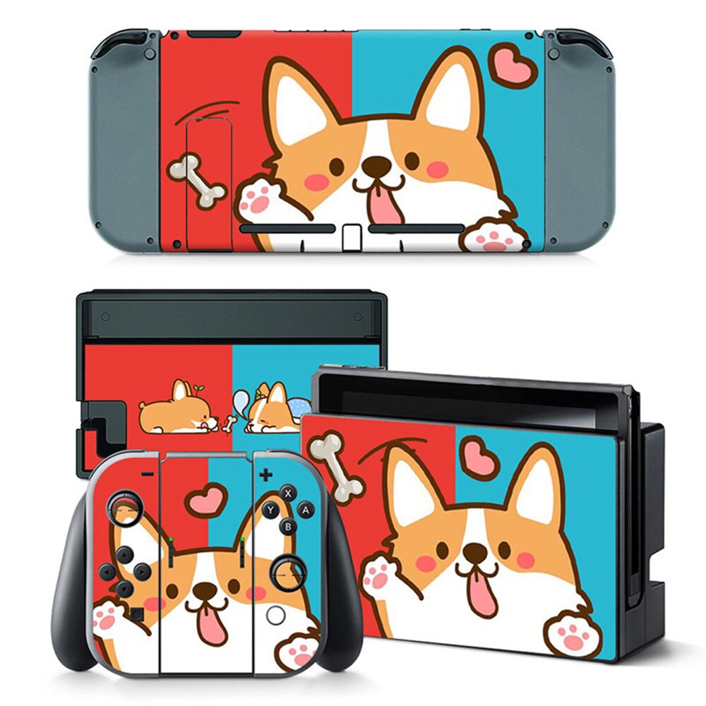 Per ns interruttore di Alta Qualità di Gioco Accessori Sveglio Della Ragazza di Disegno Del Vinile Della Pelle Sticker Protector per Nintendo pelli Adesivi Interruttore: TN-switch-5477