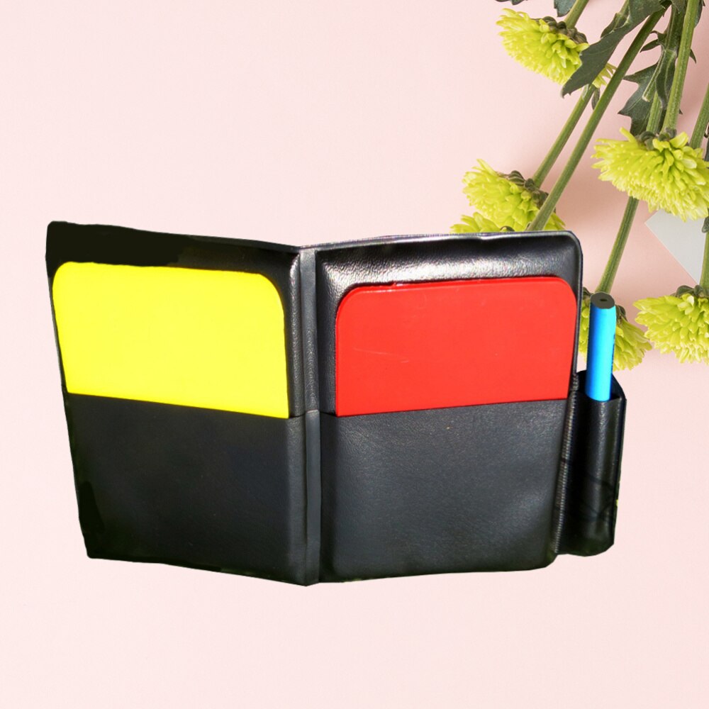 1PC Referee Card Set Easy to Use Red Card Yellow Card Red Yellow Cards for Football Match
