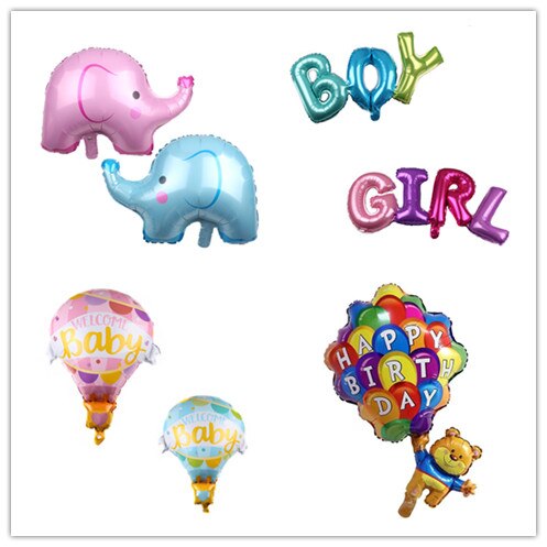 Baby shower enkeli vauvatytöt elefantti karhu poika tyttö babyshower koristeet juhlatarvikkeet sarjakuvahattu