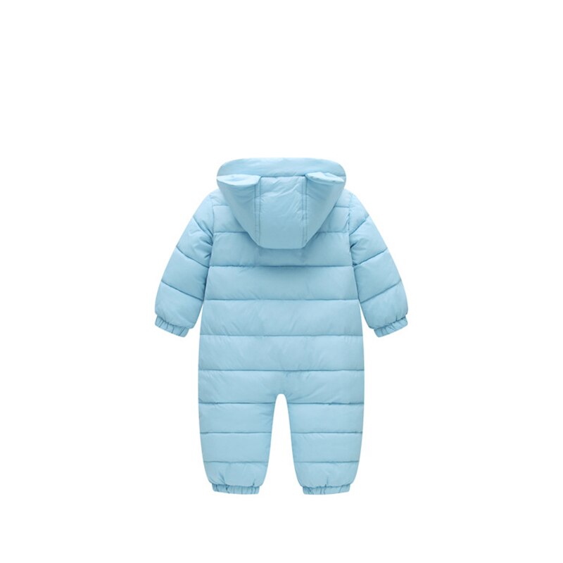 freundlicher Unten Jacke Baby Strampler Herbst Winter Jungen Overall Mädchen Kleidung Niedliche Bären Ohren Kleinkind zur Seite fahren freundlicher Insgesamt