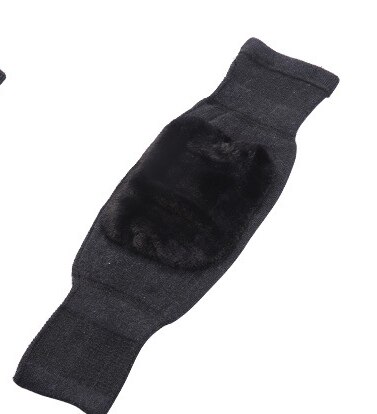 Knee-skin Fur Knee Pads Winter Warm Thickening Long Men and Women Leggings Motorcycle Outdoor Riding BIKE Knee Pads: 02