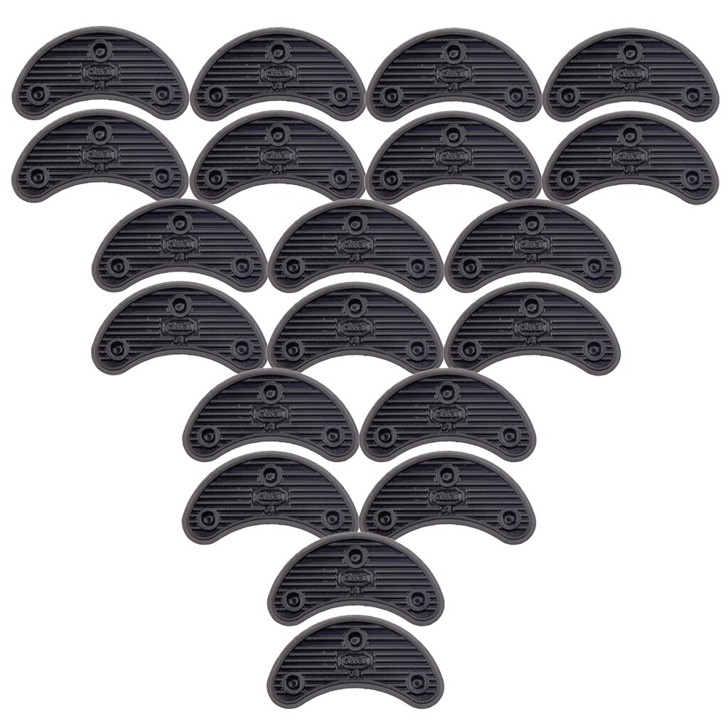 20pcs Rubber HEEL Savers Toe Plates Taps DIY Shoe Repair Supplies Thick 3mm