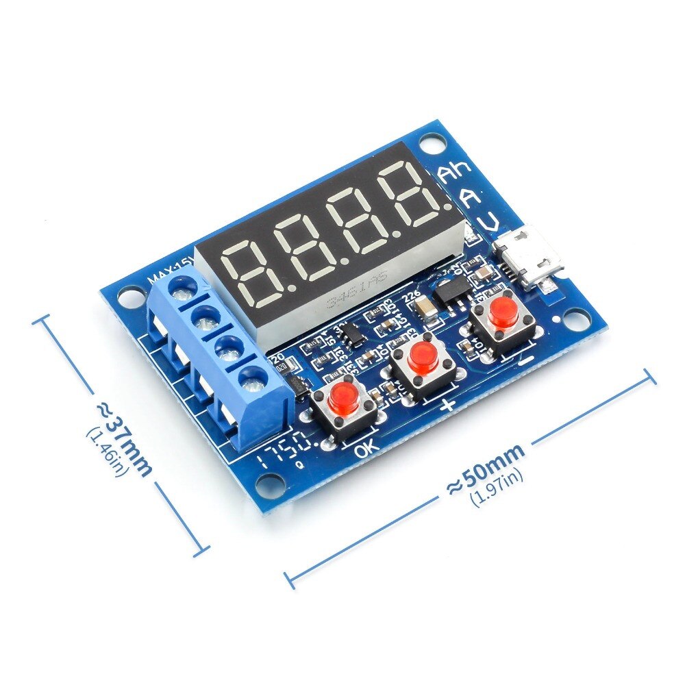 ZB2L3 Li-ion Lithium Lead-acid Battery Capacity Meter Discharge Tester Analyzer