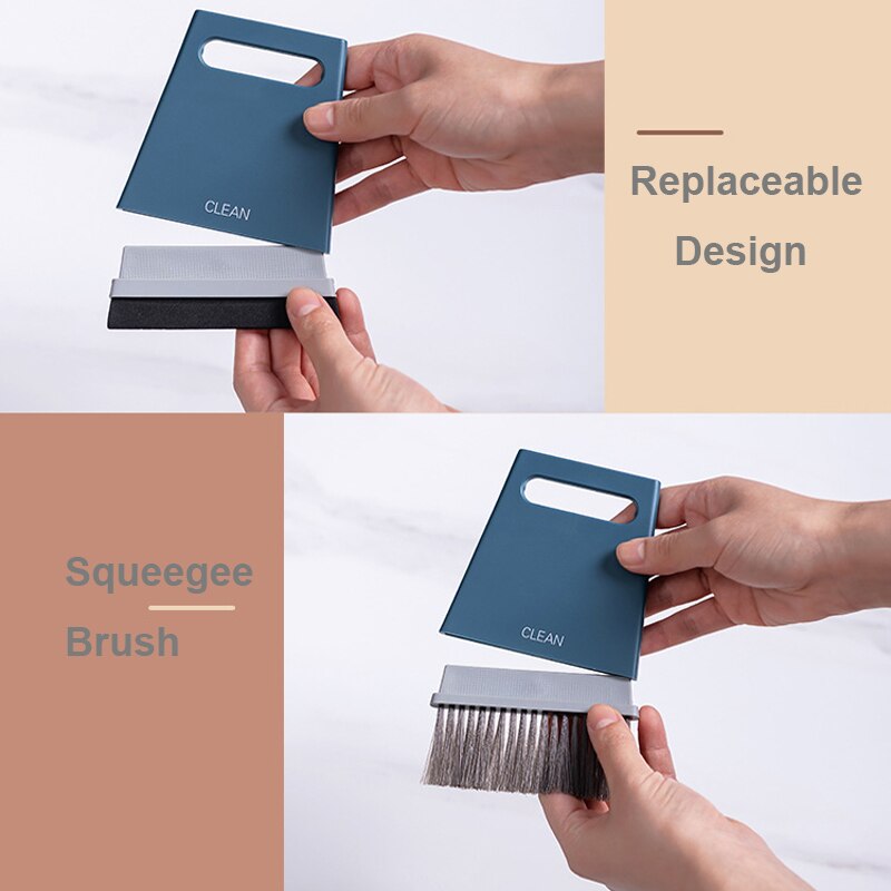 crumbs rubber hand sweeper broom and dustpan coffee table House cleaning floor brush Kitchen set tools cleaner household wiper