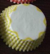 400 Yellow & Gray Chevron Cupcake Liners, Wedding Polka Dot Cupcake Liners, ColorBlock GREASE RESISTANT Liners: yellow