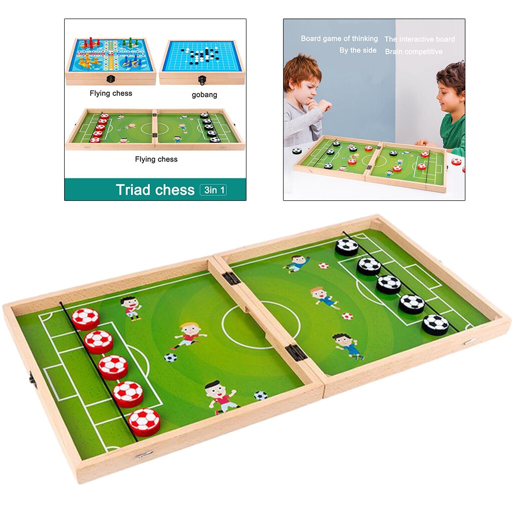 3 In 1 Tafel Bordspel Speelgoed Tafelvoetbal Winnaar Hockey Spel Speelgoed Set Inclusief