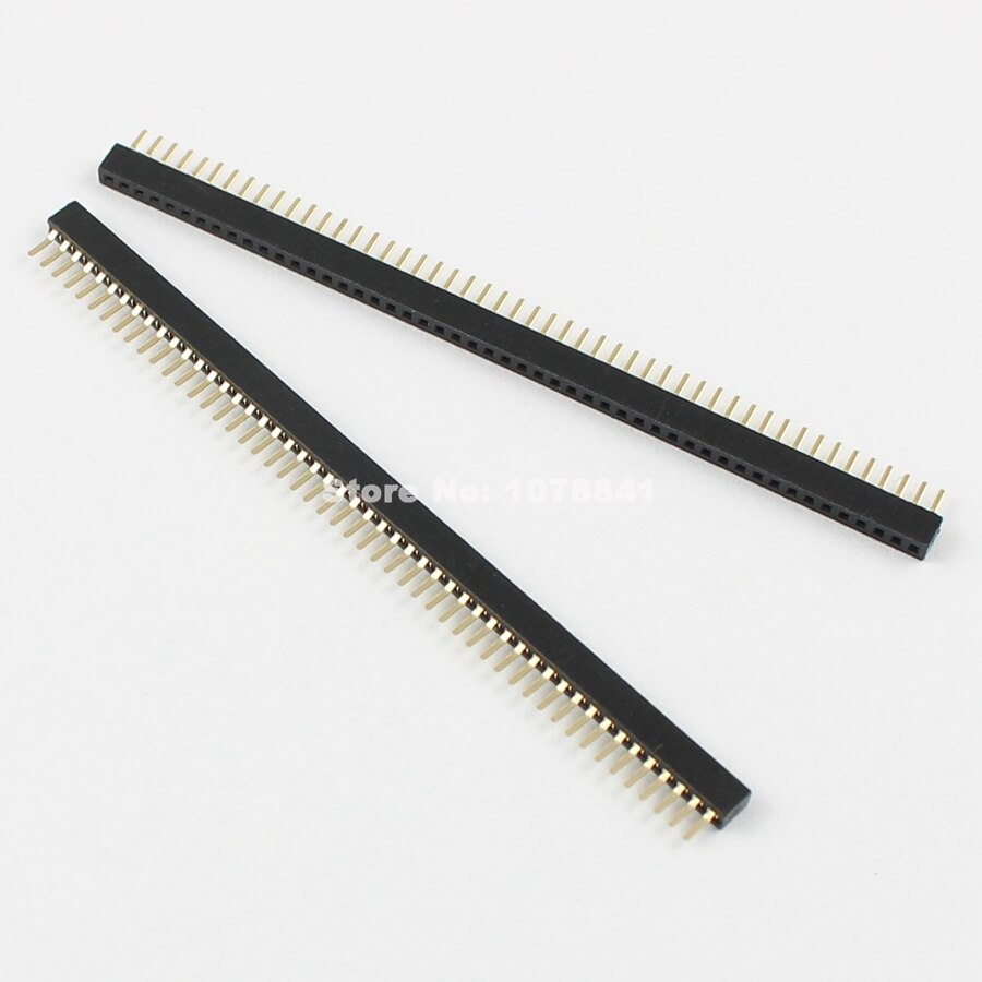 10 Stuks Per Lot 1Mm 1.0Mm Pitch 50 Pin Female Single Row Rechte Pin Header Strip