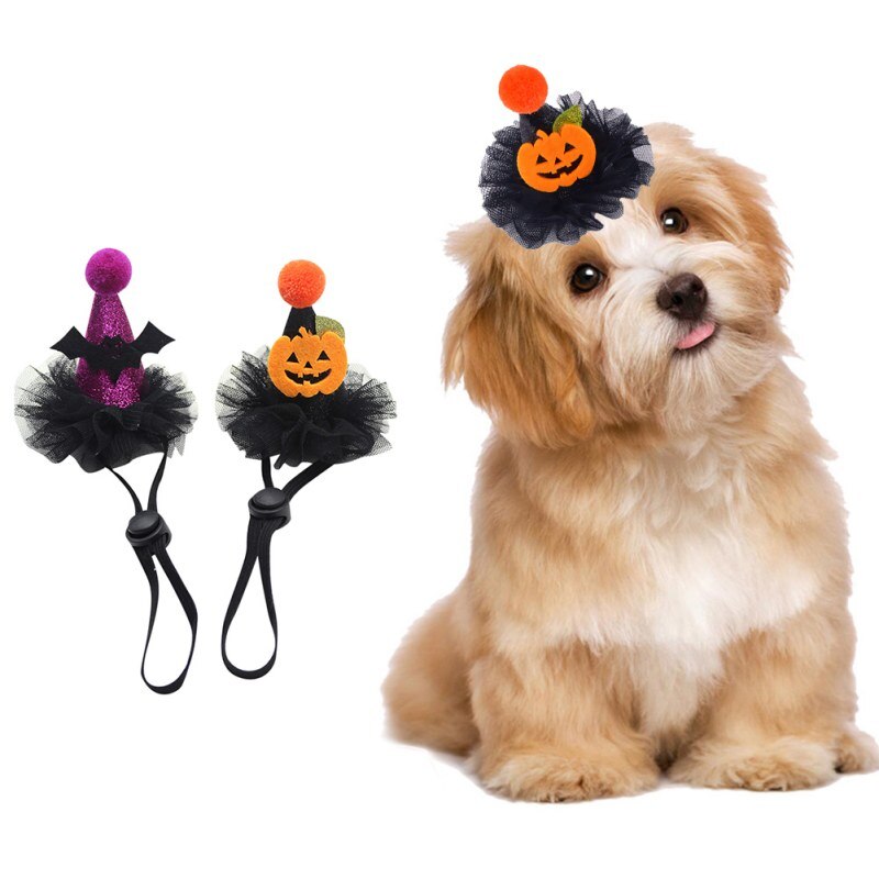 Halloween animal de compagnie chien chat chapeau citrouille assistant casquette pour animaux de compagnie déguisement de fête Halloween décoratif chien casque Cosplay accessoires