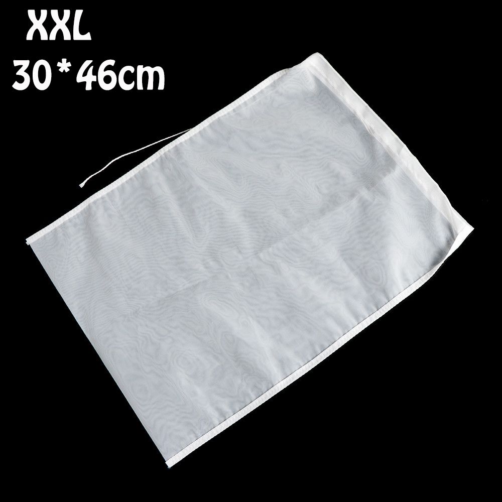 Reusable Fine Mesh Wine Strainer Juice Soymilk Nut Milk Tea Nylon Filter Bag Bowl Shape Food Coffee Filter Cheese Cloth: XXL
