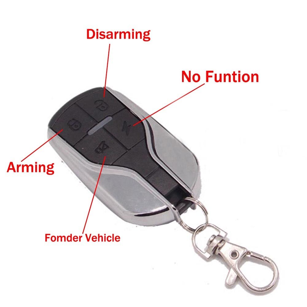 DC 12V Motorcycle Remote Alarm Scooter Anti-theft Security System Motorbike One Way Alarms Motor Protection Siren 125dB