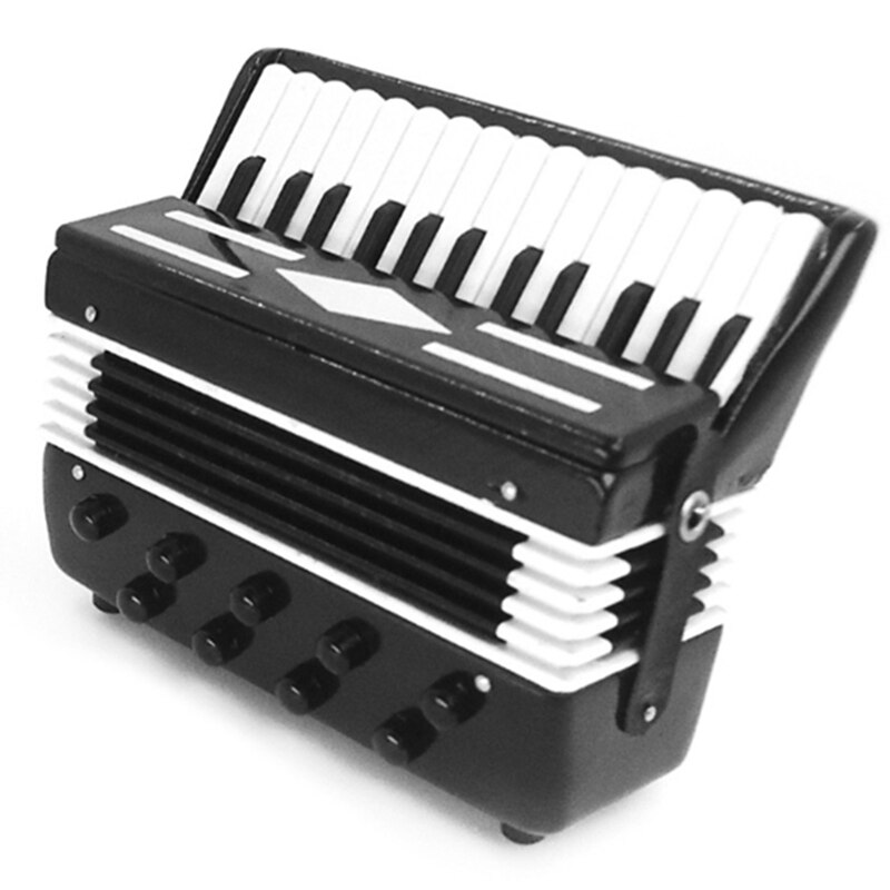 Super -Miniatuur Accordeon Mini Muziekinstrument Accordeon Prachtige Muziekinstrumenten Decoratie Muziek