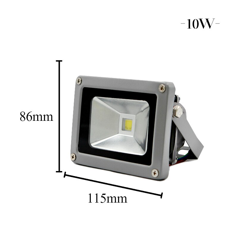 Led schijnwerper 12 volt cob 10w hoge helderheid led lampen 12 volt tuin straat reflector landschap led buitenspot