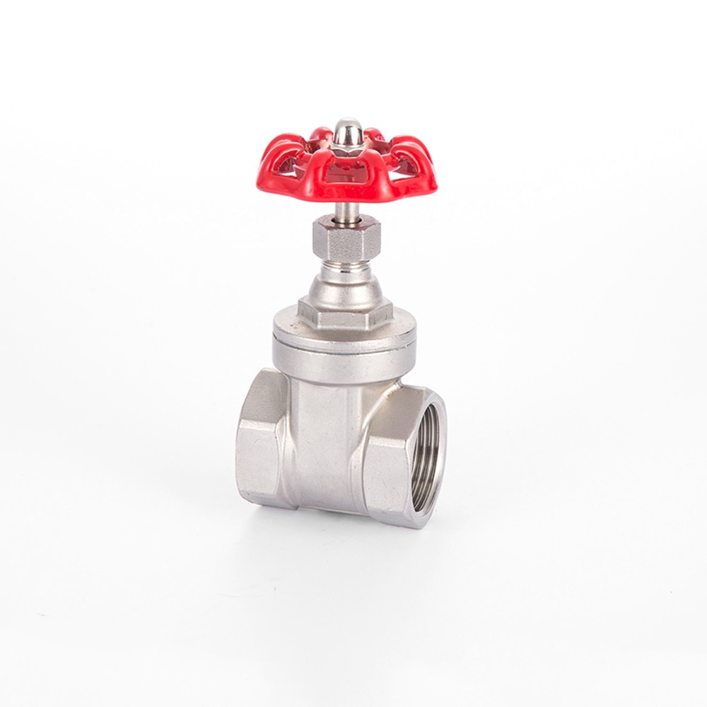 DN15-50 1/2" 3/4" 1" 1-1/4" 1-1/2" 2" BSPT Female Gate Valve 304 Stainless Steel Water Gas Oil Home Garden