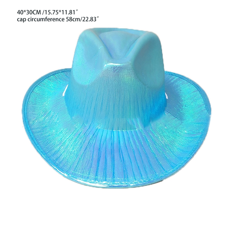 Cowgirl Hat with Iridescence Glitter Party Supplies Cowboy Hats For Women Party Cowboy Hats Kids Party